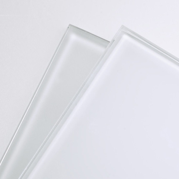 Acid Etched Painted Glass